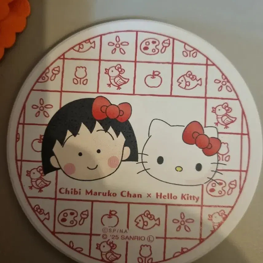 [BUNJANG] Maruko x Kitty Sanrio Ceramic Coaster / [급처] 마루코 x 키티 산리오 도자기 코스터