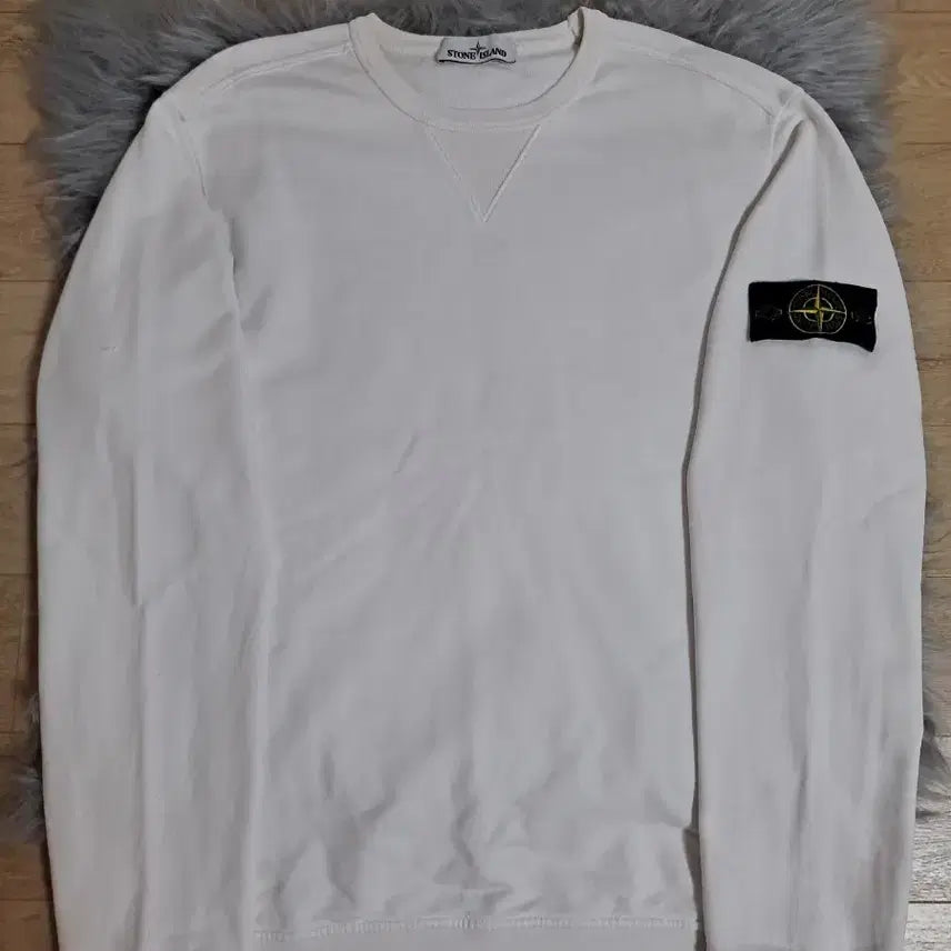 [BUNJANG] Stone Island Sweatshirt White XL / A급 스톤아일랜드 맨투맨 화이트 xl