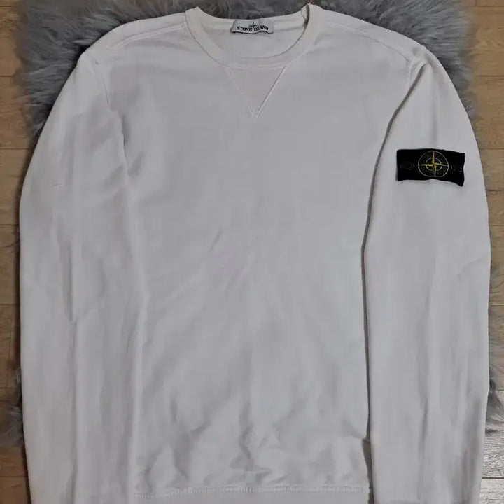 [BUNJANG] Stone Island Sweatshirt White XL / A급 스톤아일랜드 맨투맨 화이트 xl