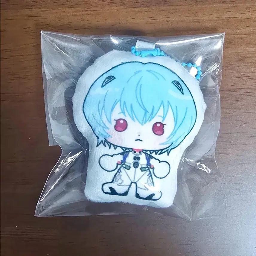 [BUNJANG] Evangelion Ayanami Rei Cushion Keychain / 에반게리온 아야나미 레이 쿠션 키링