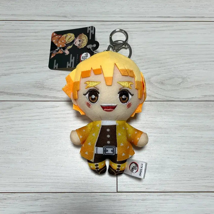 [BUNJANG] Demon Slayer Zenitsu Official Plush Keychain / 귀멸의 칼날 젠이츠 정품 누이 인형 키링