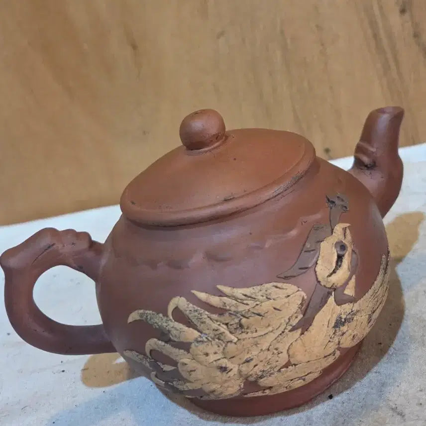 [BUNJANG] Antique Cast Iron Teapot Set (2 pcs) / 옛날 자사주전자 2점