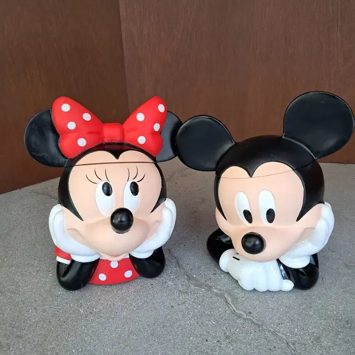 [BUNJANG] Disney Mickey &amp; Minnie Mouse Cookie Jar Set / 디즈니 미키마우스 (미키,미니)쿠키자 세트