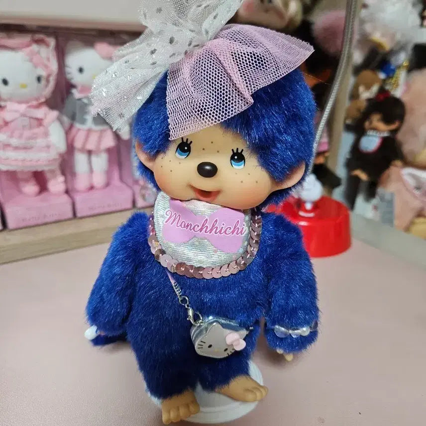 [BUNJANG] Tokyo Limited Monchhichi Hello Kitty Bag Plush Doll / 도쿄 리미티드 몬치치