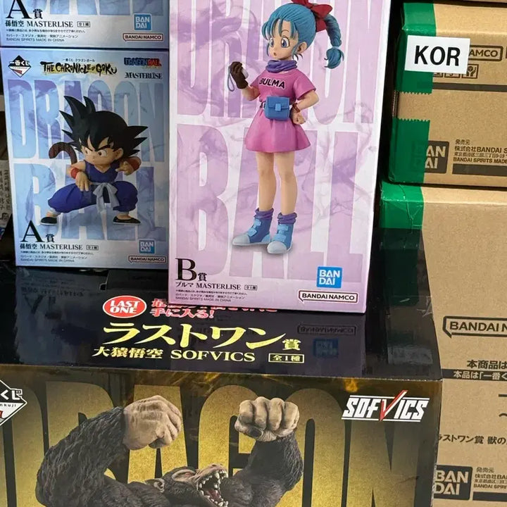 [BUNJANG] Dragon Ball Chronicle A Prize Bulma, B Prize Son Goku, Last One Prize Great Ape Figure (Sealed) / (미개봉) 드래곤볼 크로니클 AAB라원 오자루 브루마 손오공