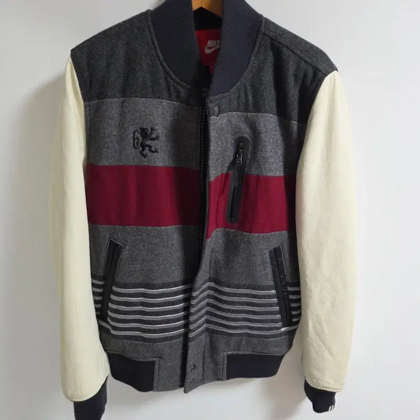 [BUNJANG] Nike LeBron James Destroyer Varsity Leather Jacket / [S/90] 나이키 NSW 르브론 제임스 디스트로이어 바시티 레더 자켓