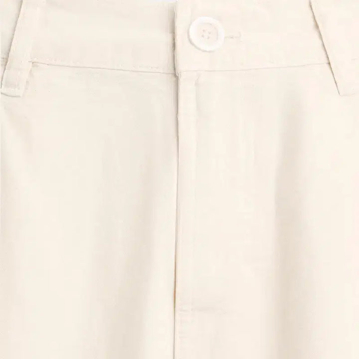 [BUNJANG] ZARA Linen Cotton Pants White / [31] ZARA 자라 리넨 코튼 팬츠 스크래치 화이트