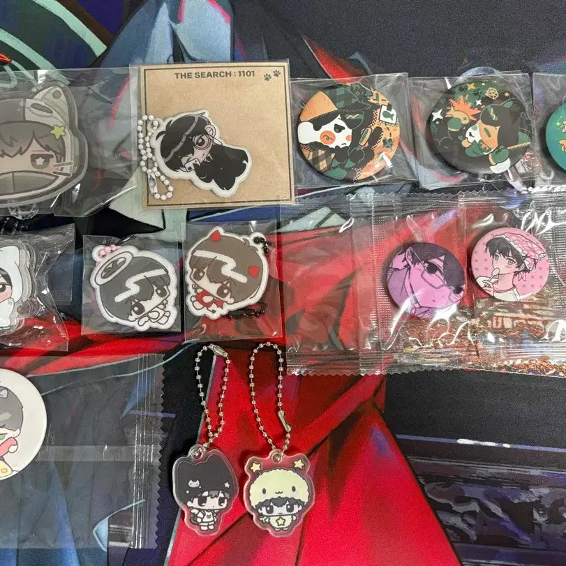 [BUNJANG] PLAVE Hamin Unofficial Goods Bundle Set (Lucky Draw, Keyring, Clamp, Pin Button) / 플레이브 하민 비공굿 통판 생카 럭드 키링 집게 핀버튼 일괄