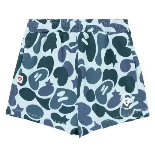 [BUNJANG] BAPE AP Line S Camo Sweat Shorts / 베이프 정품 여성용 에이피 라인 S 카모 스웻 숏츠