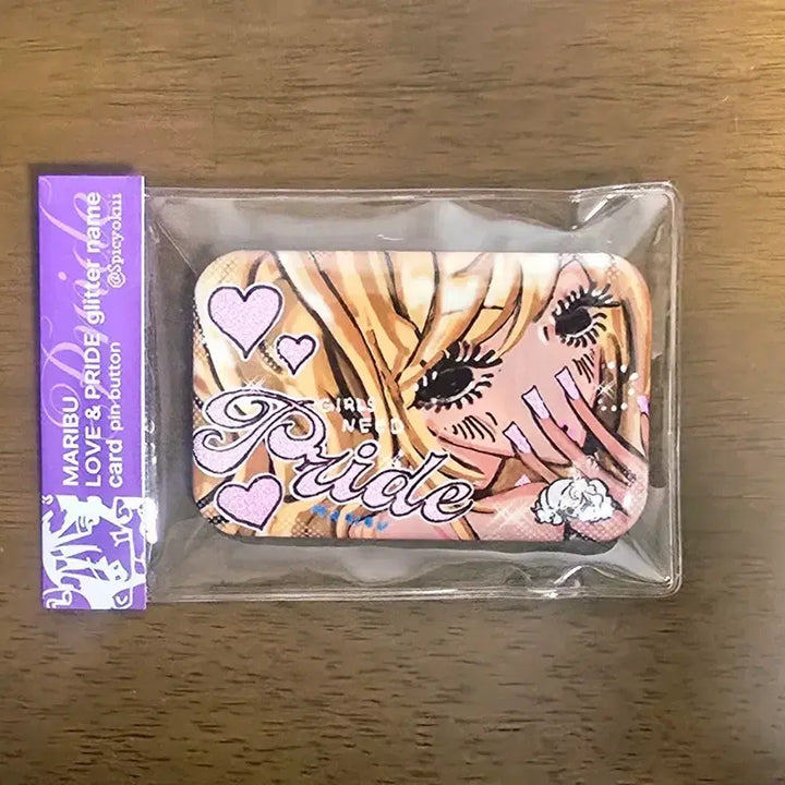 [BUNJANG] Maribu Gal Square Can Badge / 마리부님 미소녀 갸루 사각 캔뱃지