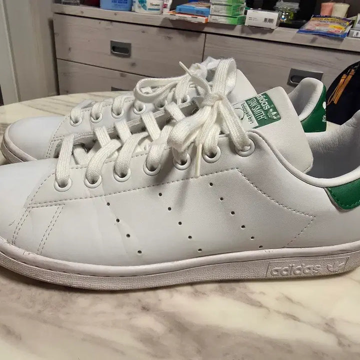 [BUNJANG] Adidas Stan Smith White/Blue 265 / 스탠스미스 흰파 265