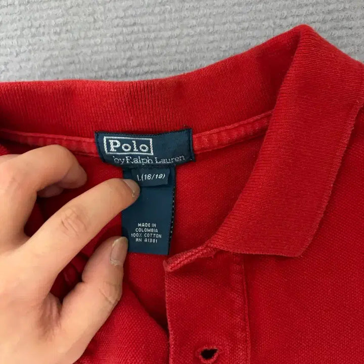 [BUNJANG] Polo Ralph Lauren Short Sleeve Polo Shirt Red / 폴로 랄프로렌 반팔 카라티 레드