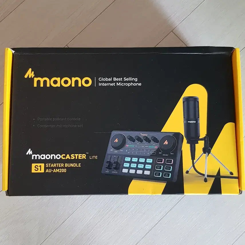 [BUNJANG] Maonocaster AU-AM200 All-in-One Audio Mixer Set / 마오노 AU-AM200 캐스터 방송용 오디오 믹서 올인원 세트
