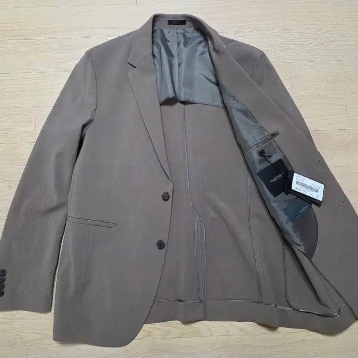 [BUNJANG] Jil Jil Stuart New York Creased Summer Setup Suit Set Taupe Brown / 질스튜어트뉴욕 크리즈 써머 셋업 정장 105 33-34 정가 118만원