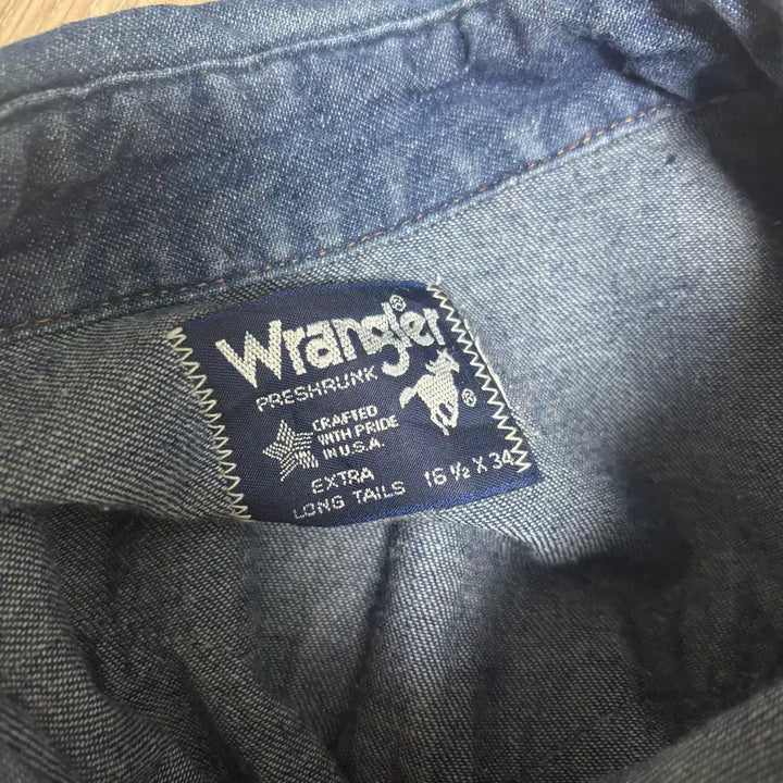 [BUNJANG] 90s Wrangler Vintage Western Shirt (Made in USA) / 90s made in usa 랭글러 빈티지 웨스턴 셔츠