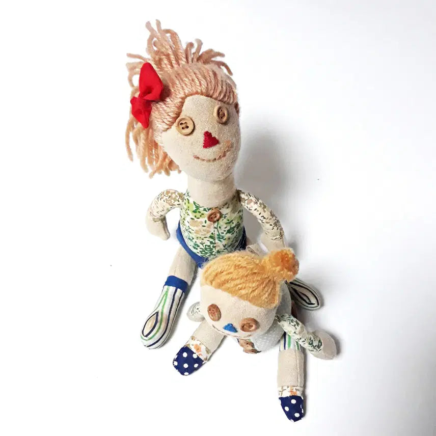 [BUNJANG] Copian Cloth Doll Set (Mother &amp; Baby) / copian 헝겊 인형 2개세트