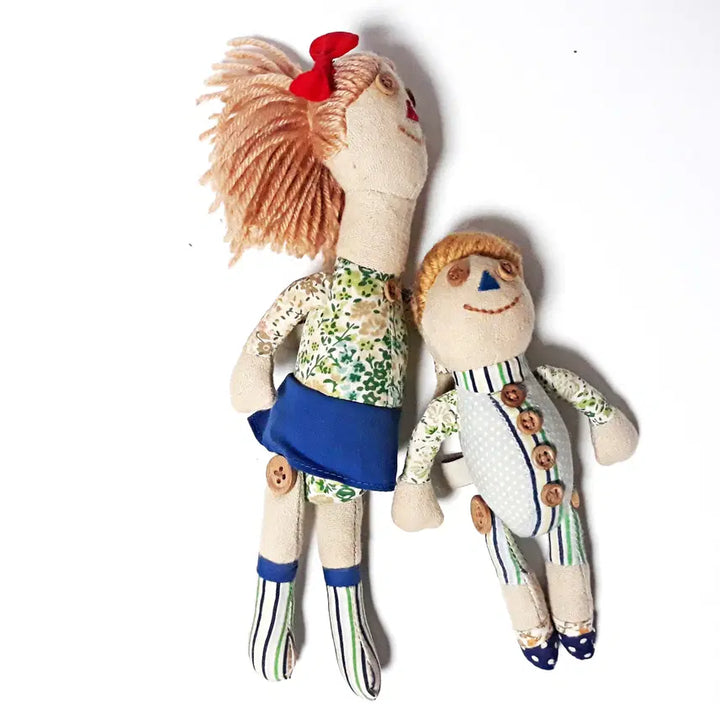 [BUNJANG] Copian Cloth Doll Set (Mother &amp; Baby) / copian 헝겊 인형 2개세트