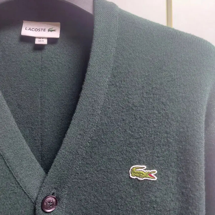 [BUNJANG] Lacoste Green Cardigan Size 100 / 라코스테 가디건 그린 100사이즈 상태최상