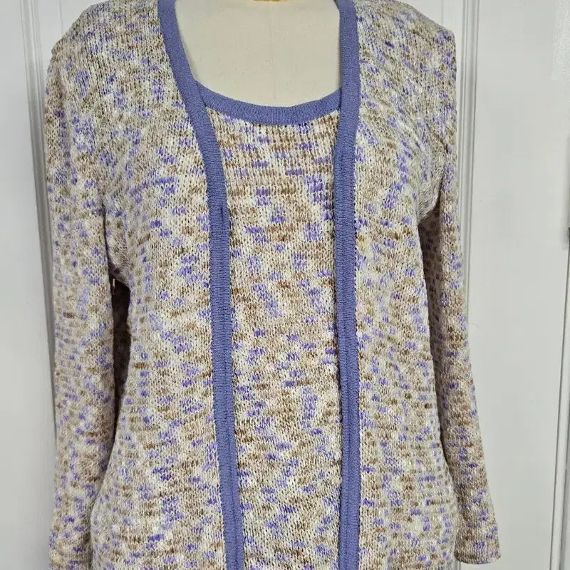 [BUNJANG] ST. JOHN SPORT Knit Cardigan and Top Set / 센존 스포츠 가디건과 탑 세트