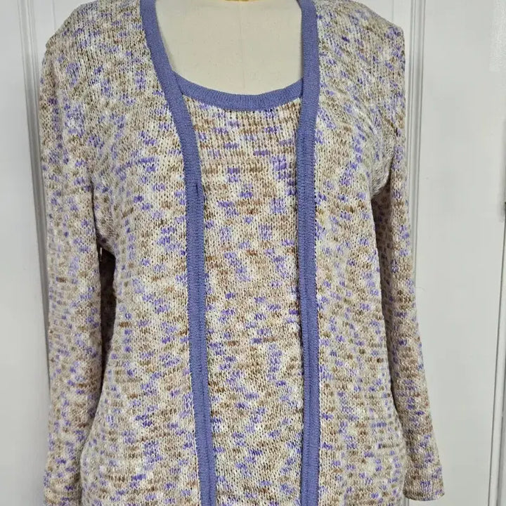 [BUNJANG] ST. JOHN SPORT Knit Cardigan and Top Set / 센존 스포츠 가디건과 탑 세트