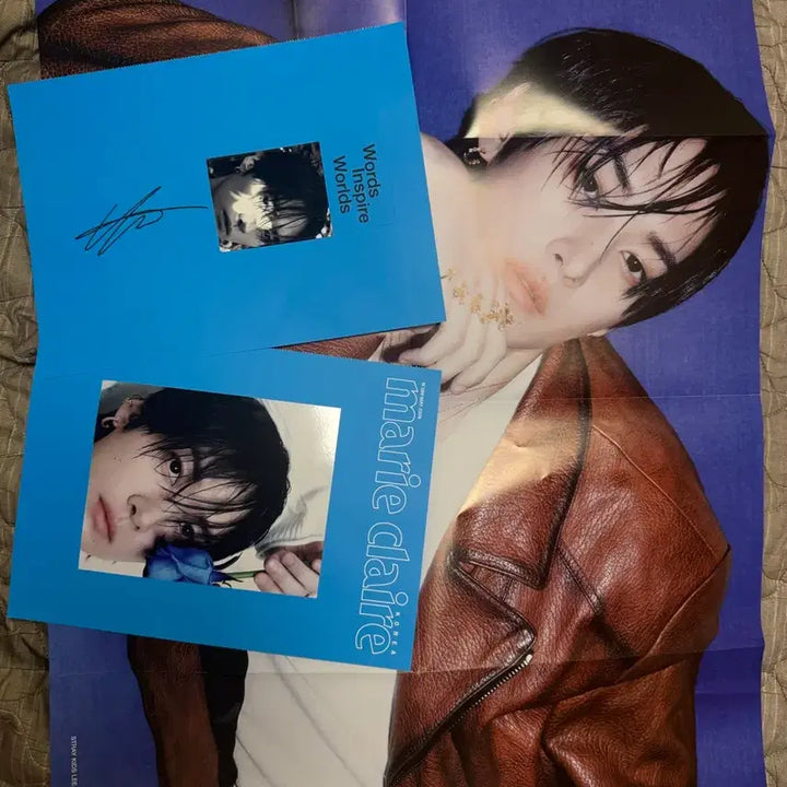 [BUNJANG] Lee Know Double-Sided Poster &amp; Signed Bookmark / 리노 양면 포스터&amp;싸인 북마크