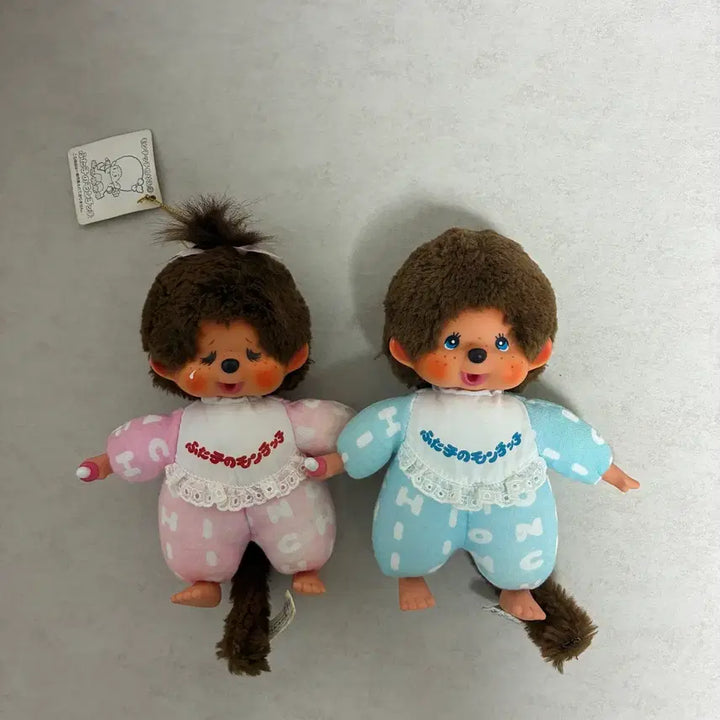 [BUNJANG] Vintage Monchhichi Pajamas Set Doll / 몬치치 고전 잠옷 세트 인형