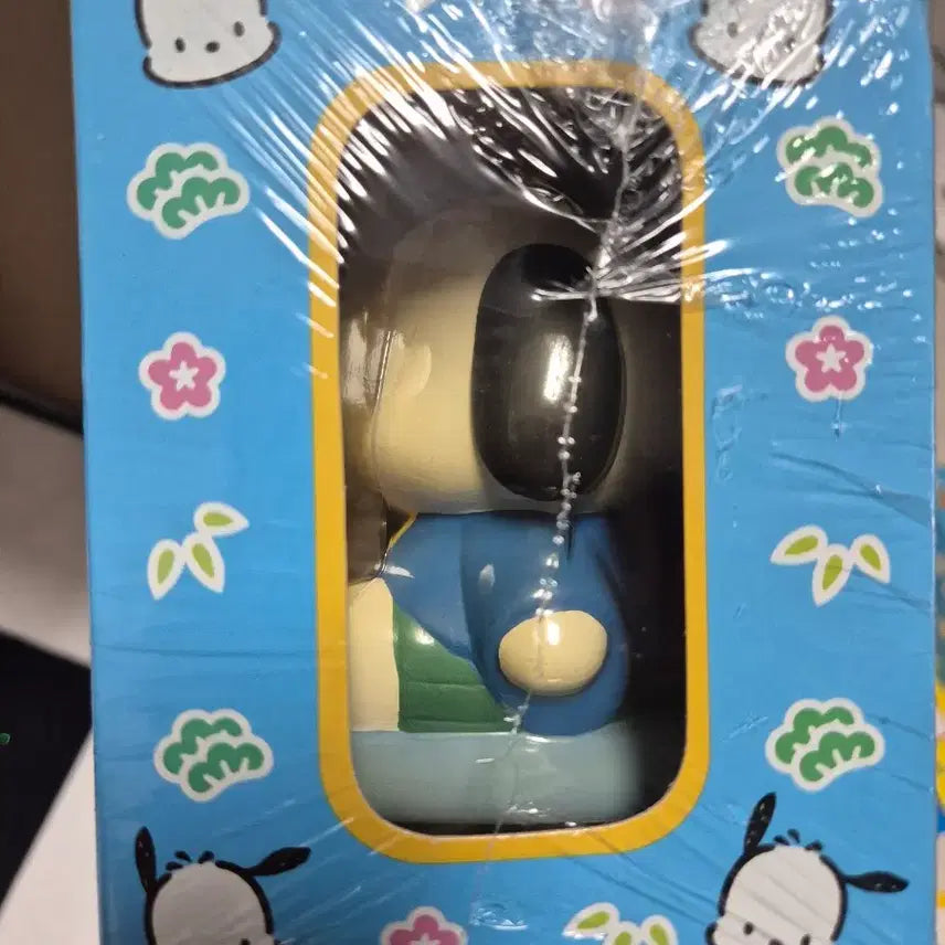 [BUNJANG] 1998 Sanrio Pochacco Motoyaki Charm Piggy Bank / 1998년 고전 산리오 포차코 모토야키 부적 저금통 새상품