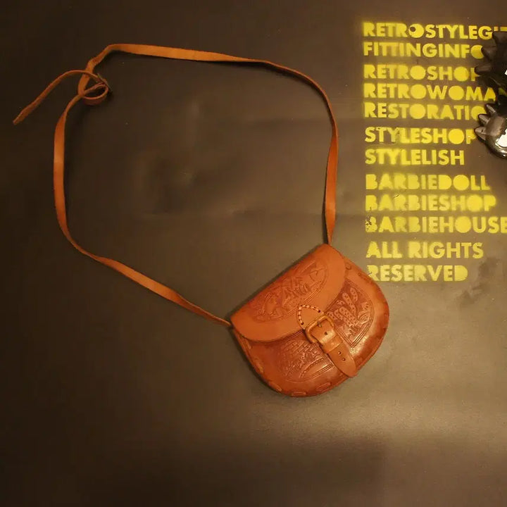 [BUNJANG] Vintage Leather Crossbody Tote Bag / Q369 크로스백 크로스가방 레더백 빈티지 가죽가방 레더가방 토트백