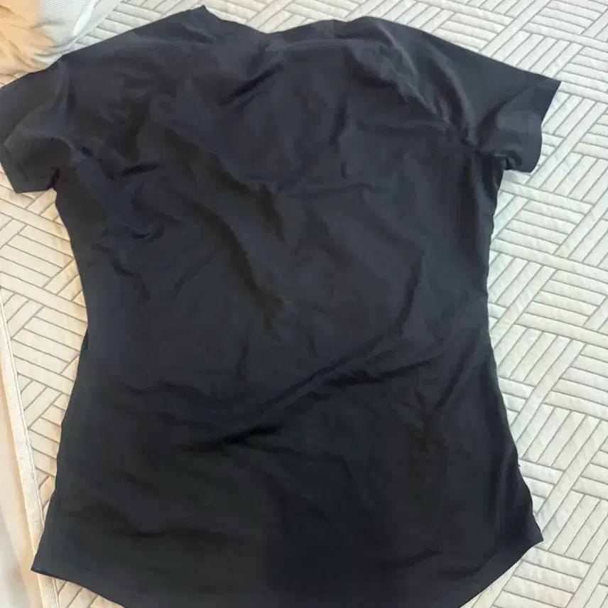[BUNJANG] Xexymix Plain Black Short-Sleeve T-Shirt / 젝시믹스 검정색 무지 반팔 티셔츠
