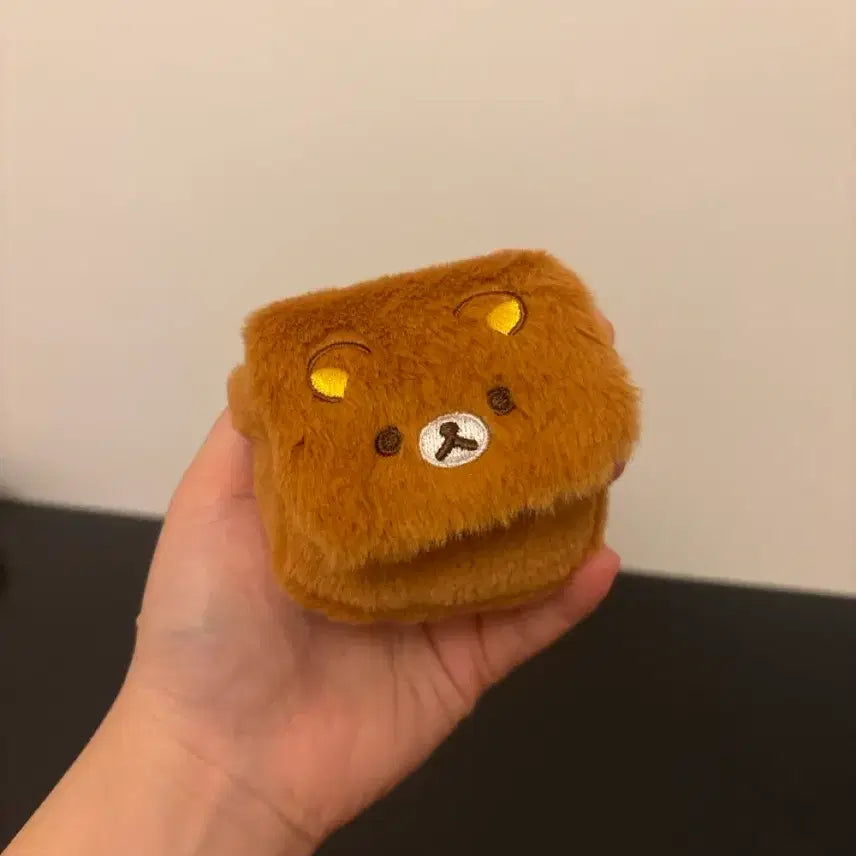 [BUNJANG] Rilakkuma Airpods Case Pouch with Keychain / 리락쿠마 에어팟케이스 파우치 키링