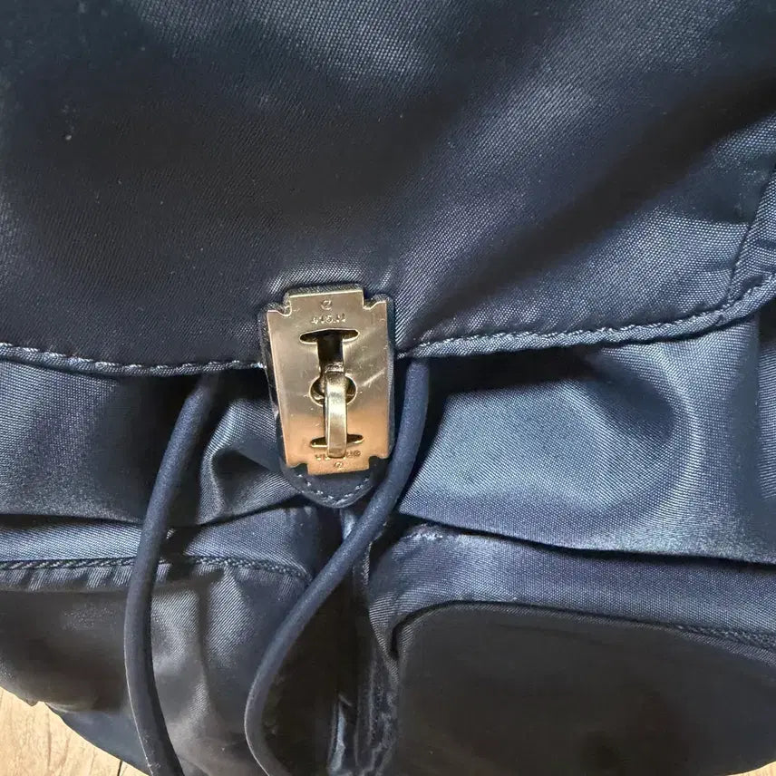 [BUNJANG] Boonk Hey Double Pocket Backpack Medium Navy / 분크 헤이 더블 포켓 백팩 미듐 Navy