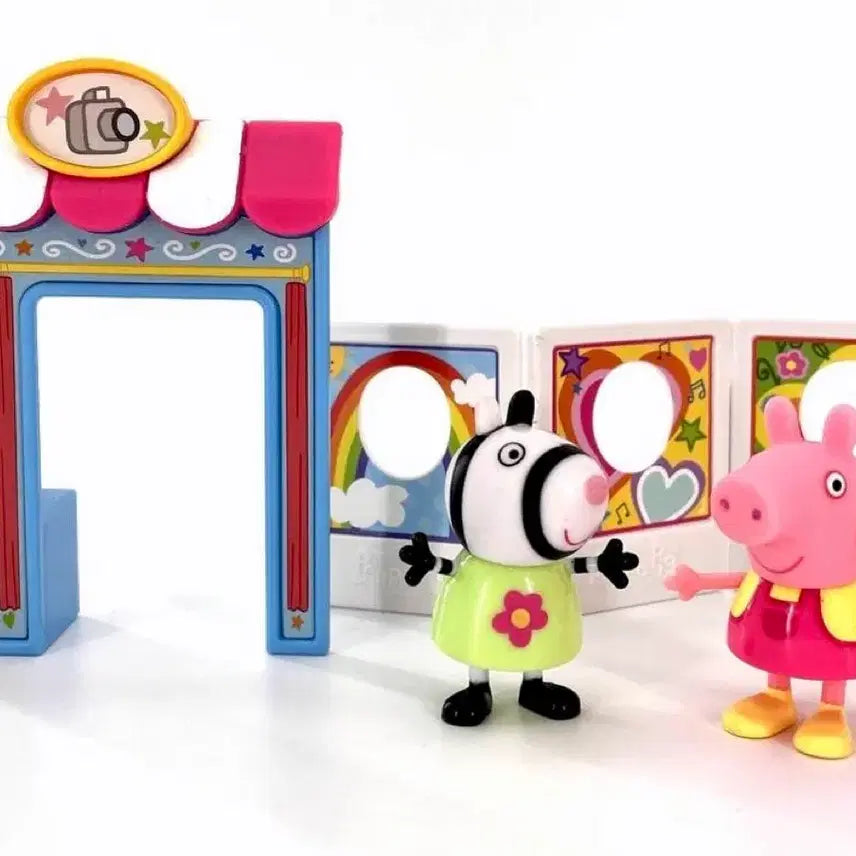 [BUNJANG] Peppa Pig Photobooth Playtime Figure Set / 새상품)페파피그 포토부스 플레이타임 피규어 세트