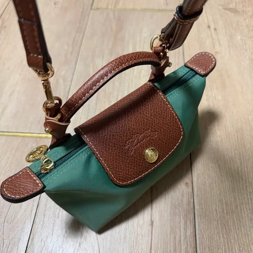 [BUNJANG] Longchamp Le Pliage Original Handle Pouch Sage / 롱샴 르 플리아쥬 오리지널 핸들 파우치 세이지