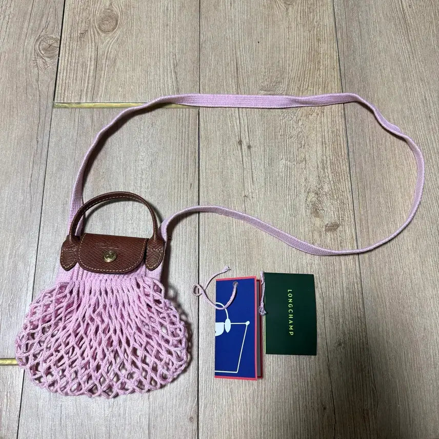[BUNJANG] Longchamp Le Pliage Filet Crossbody Bag XS Pink / 롱샴 르 플리아쥬 필렛 크로스바디백 XS 핑크