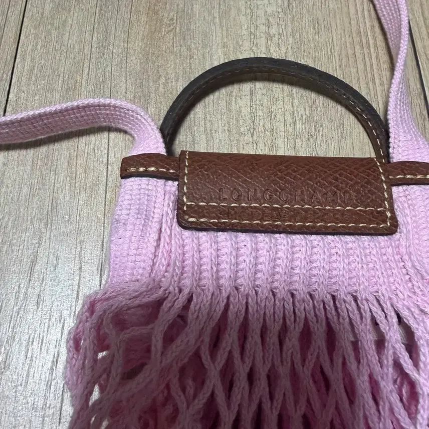 [BUNJANG] Longchamp Le Pliage Filet Crossbody Bag XS Pink / 롱샴 르 플리아쥬 필렛 크로스바디백 XS 핑크