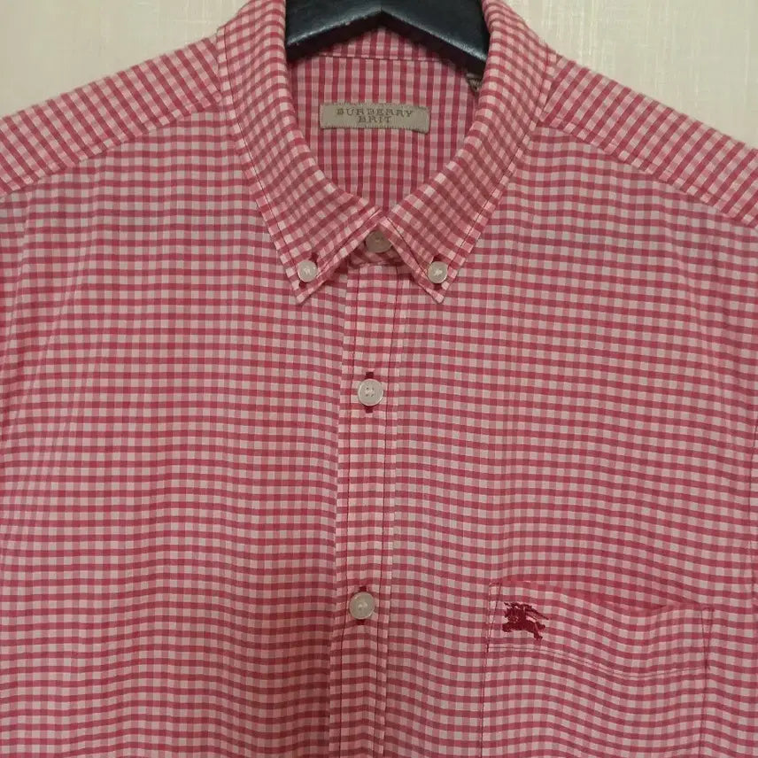 [BUNJANG] Burberry Checkered Shirt Slim 95 / 버버리 체크셔츠 날씬 95