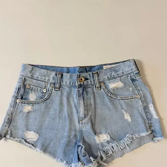 [BUNJANG] Rag &amp; Bone Distressed Denim Cut-off Shorts / 랙앤본 Rag &amp; Bone 데님 숏팬츠 26인치 정가 36만원대 디테일이