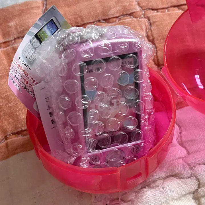[BUNJANG] Toy Spirit Slide Phone Recorder Gacha Pink / [미개봉] 토이스피릿 슬라이드폰 녹음 가챠 핑크 분홍