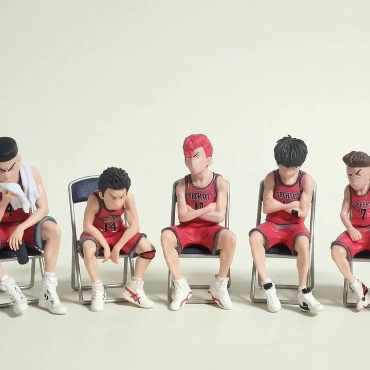 [BUNJANG] Slam Dunk SD Seated Figure 5-Piece Set / 슬램덩크 sd 앉은 피규어 5종세트