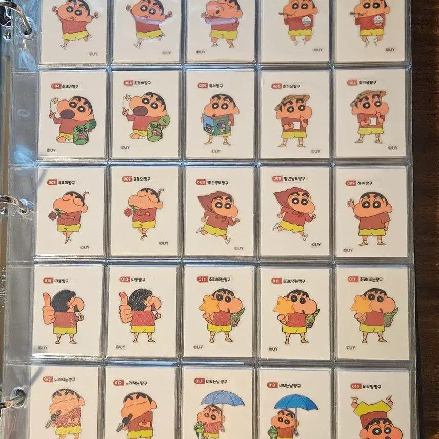 [BUNJANG] Crayon Shin-chan Full Set Jelly Seal Sticker / 짱구 젤리씰 전종 띠부 띠부씰 띠부띠부씰