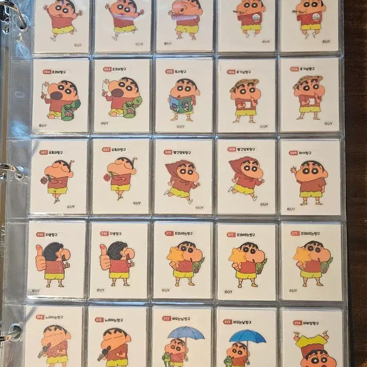 [BUNJANG] Crayon Shin-chan Full Set Jelly Seal Sticker / 짱구 젤리씰 전종 띠부 띠부씰 띠부띠부씰