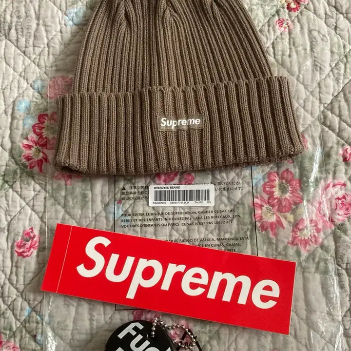 [BUNJANG] Supreme Overdyed Beanie Hat Taupe / 슈프림 오버다이드 비니 모자 토프