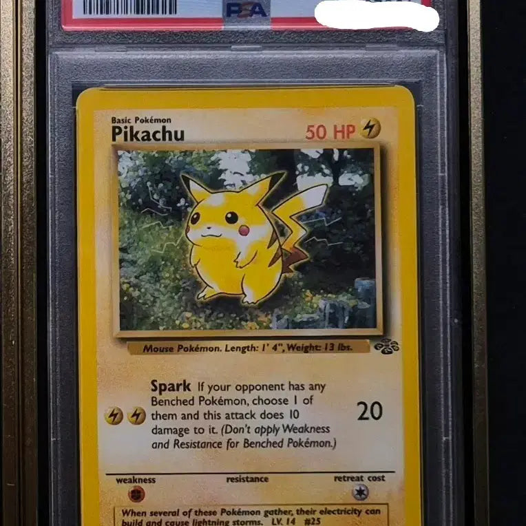 [SOLD OUT] 1999 포켓몬카드 초판 정글 피카츄 PSA8