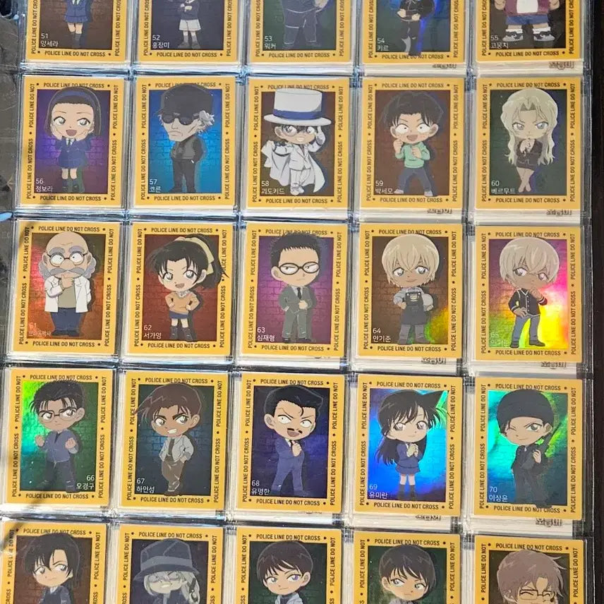 [BUNJANG] Detective Conan Season 1 Full Set 25 Types of Stickers / 코난 1기 전종 띠부 띠부씰 띠부띠부씰