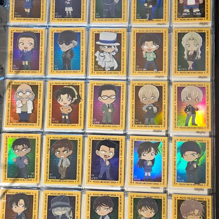 [BUNJANG] Detective Conan Season 1 Full Set 25 Types of Stickers / 코난 1기 전종 띠부 띠부씰 띠부띠부씰