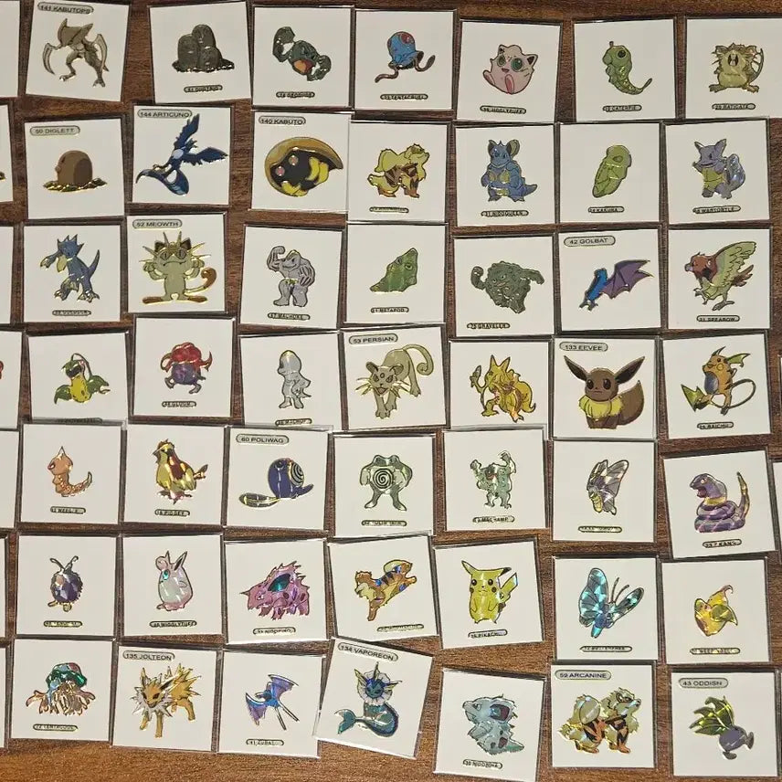 [BUNJANG] Pokemon Hologram Sticker Tteubiseal / 포켓몬 홀로그램 스티커 띠부 띠부씰 띠부띠부씰