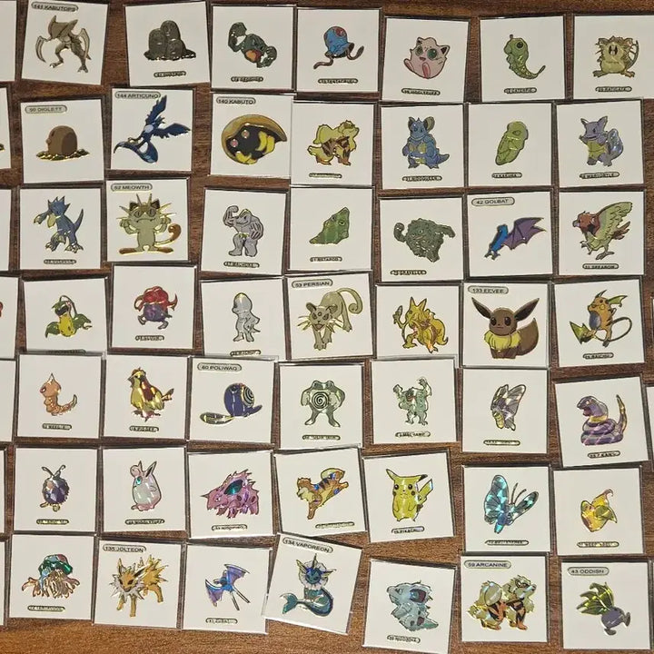 [BUNJANG] Pokemon Hologram Sticker Tteubiseal / 포켓몬 홀로그램 스티커 띠부 띠부씰 띠부띠부씰