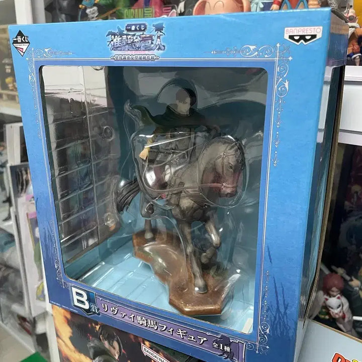 [BUNJANG] Attack on Titan Levi A.T. Field Charge Figure Ichiban Kuji B Prize / 진격의 거인 진격거 리바이 벽외조사 기마 피규어 b상 이치방쿠지