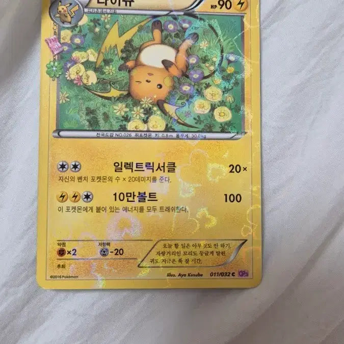 [SOLD OUT] 심쿵 포켓몬 카드 라이츄 앨범용