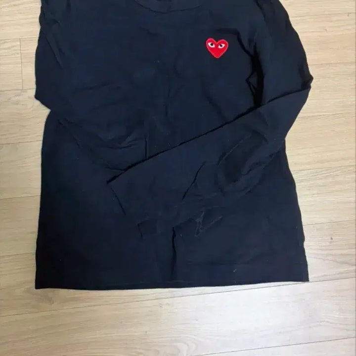 [BUNJANG] Comme des Garçons Play Long Sleeve T-Shirt Black M / 꼼데가르송 플레이 롱슬리브 블랙 M